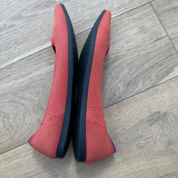 Rothy's The Point Slip-On Machine Washable Pointed-Toe Flats Orange Size 8 - Picture 7 of 10